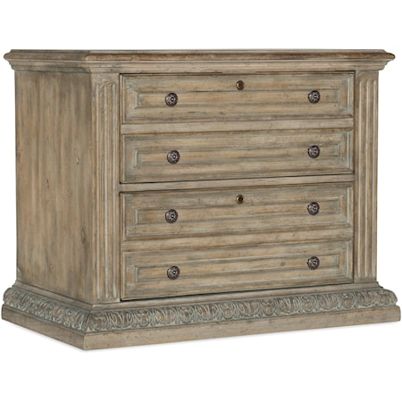 Traditional Lateral File with Locking Drawers