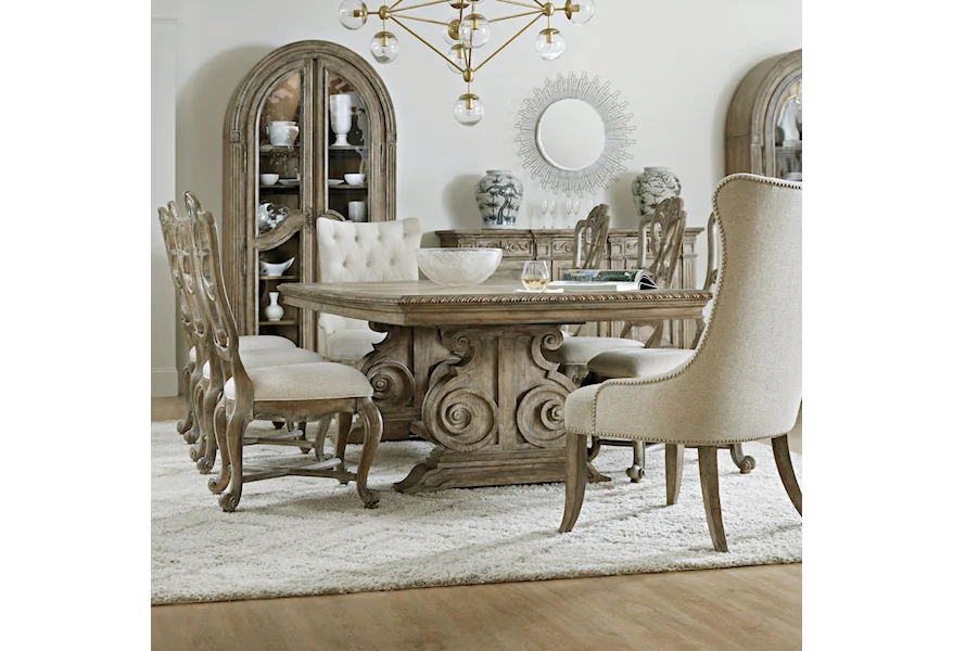 Castella 9-Piece Dining Table and Chair Set by Hooker Furniture at Janeen's Furniture Gallery