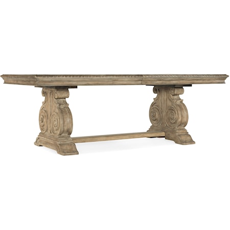 Traditional Rectangle Dining Table with Leaves