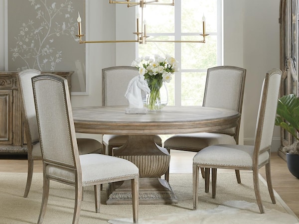 7-Piece Round Table and Chair Set
