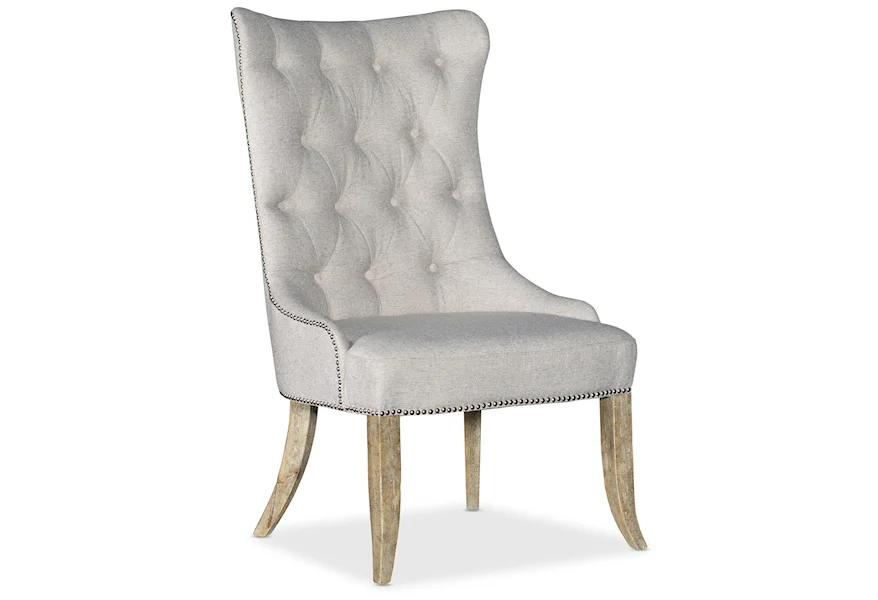 Castella Tufted Dining Chair   by Hooker Furniture at Miller Waldrop Furniture and Decor