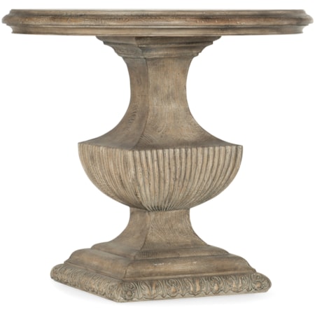 Urn Pedestal Nightstand