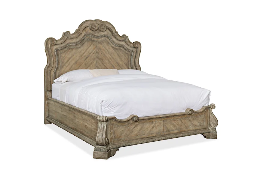 Castella California King Panel Bed by Hooker Furniture at Zak's Home