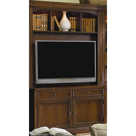 Entertainment Console with Hutch