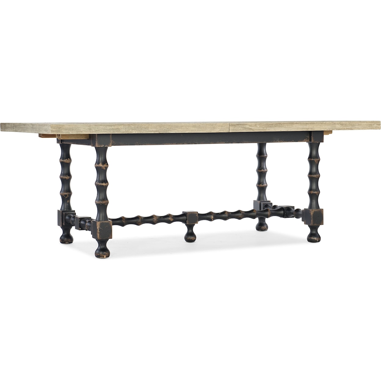 Hooker Furniture Ciao Bella 84in Trestle Table with Leaves