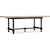 Hooker Furniture Ciao Bella Rustic Two-Tone 84in Trestle Table with Leaves