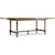 Hooker Furniture Ciao Bella Rustic Two-Tone 84in Trestle Table with Leaves