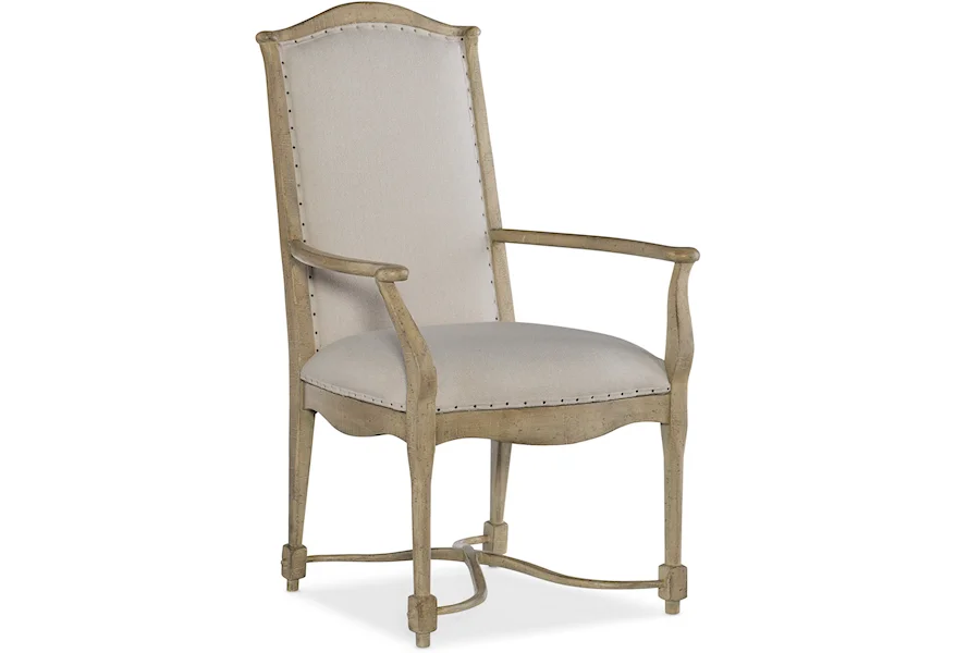 Ciao Bella Upholstered Back Arm Chair by Hooker Furniture at Miller Waldrop Furniture and Decor