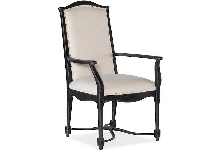 Ciao Bella Upholstered Back Arm Chair by Hooker Furniture at Stoney Creek Furniture 