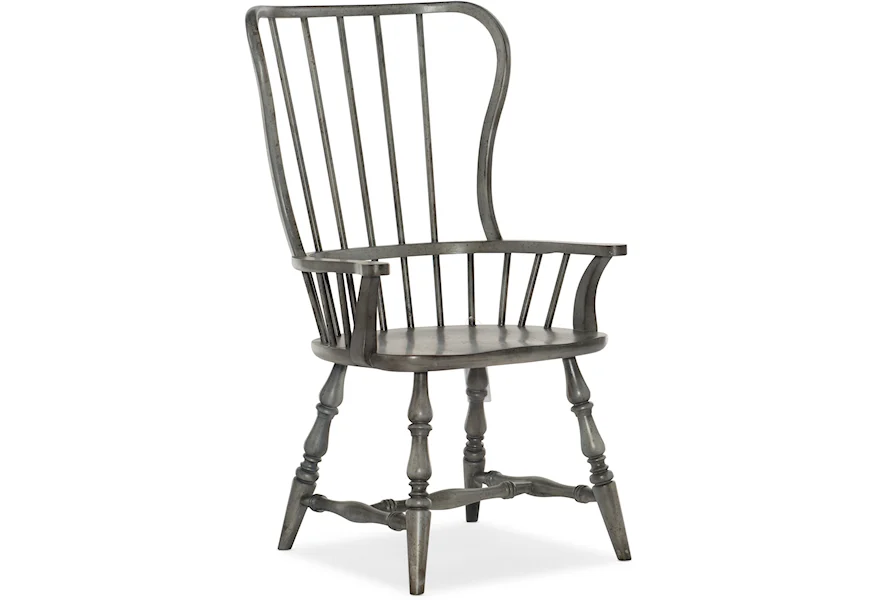 Ciao Bella Spindle Back Arm Chair by Hooker Furniture at Zak's Home
