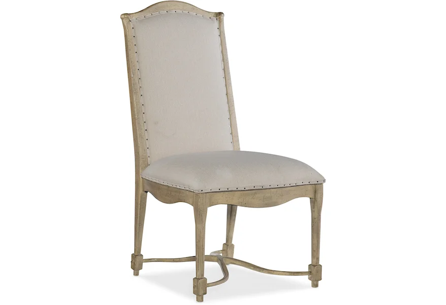 Ciao Bella Upholstered Back Side Chair by Hooker Furniture at Miller Waldrop Furniture and Decor