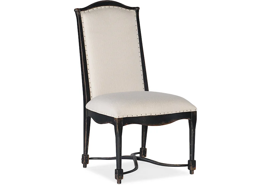 Ciao Bella Upholstered Back Side Chair by Hooker Furniture at Zak's Home