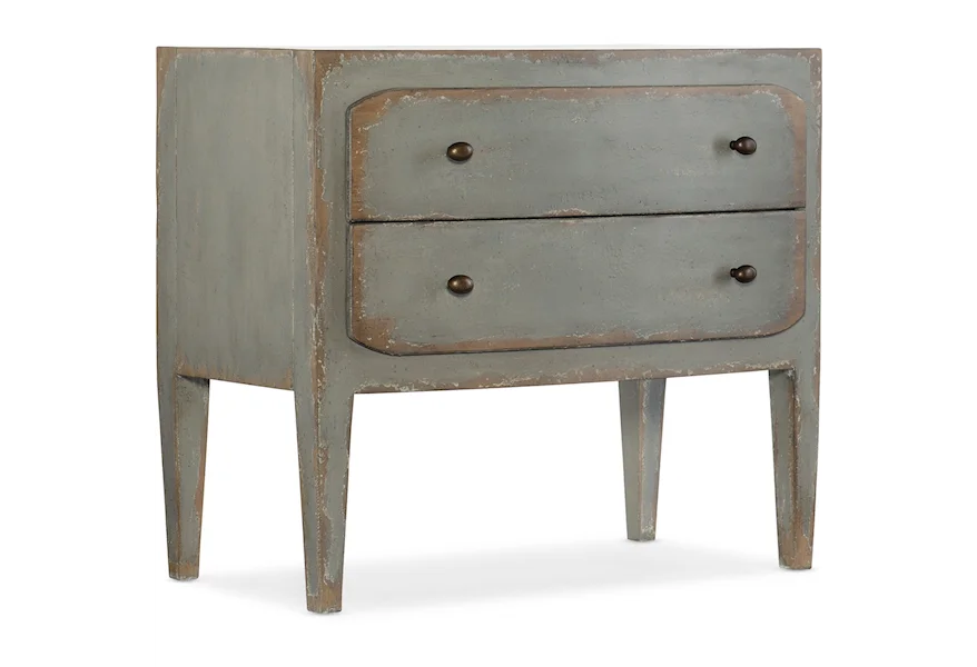 Ciao Bella Rustic 2-Drawer Nightstand by Hooker Furniture at Reeds Furniture