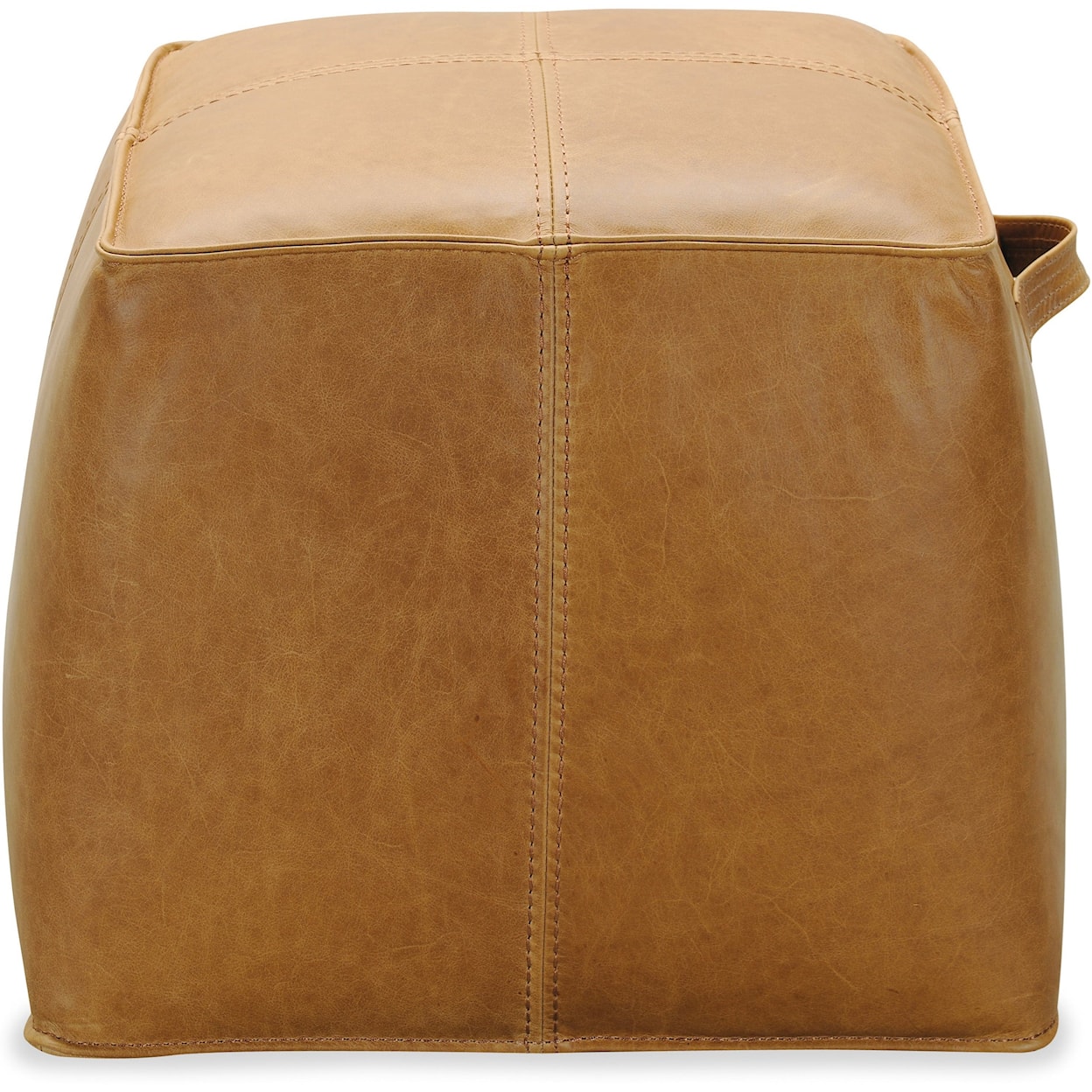 Hooker Furniture Cocktail Ottomans Dizzy Small Leather Ottoman