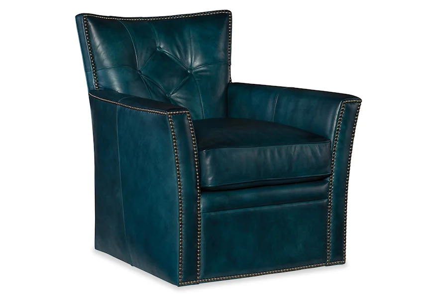 Conner Swivel Club Chair by Hooker Furniture at Zak's Home