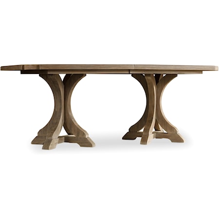 Rectangle Pedestal Dining Table