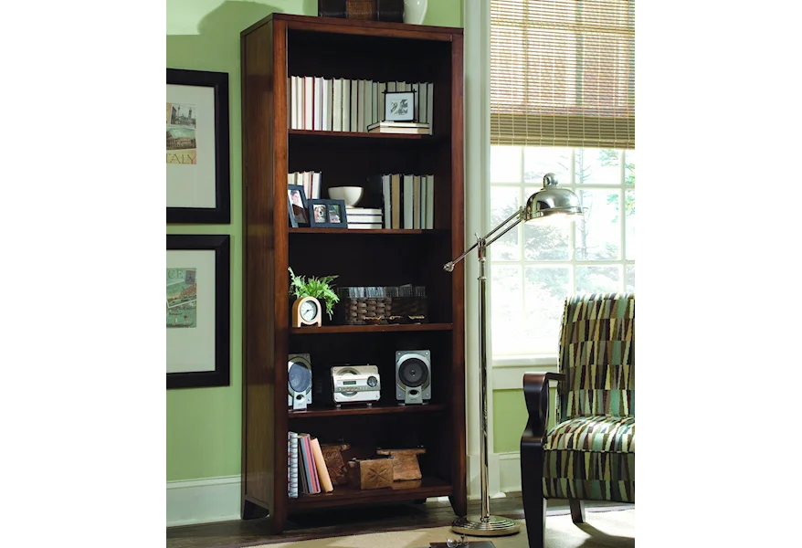 Danforth Tall Bookcase by Hooker Furniture at Miller Waldrop Furniture and Decor