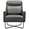 Hooker Furniture Efron Club Chair w/ Black Metal Base