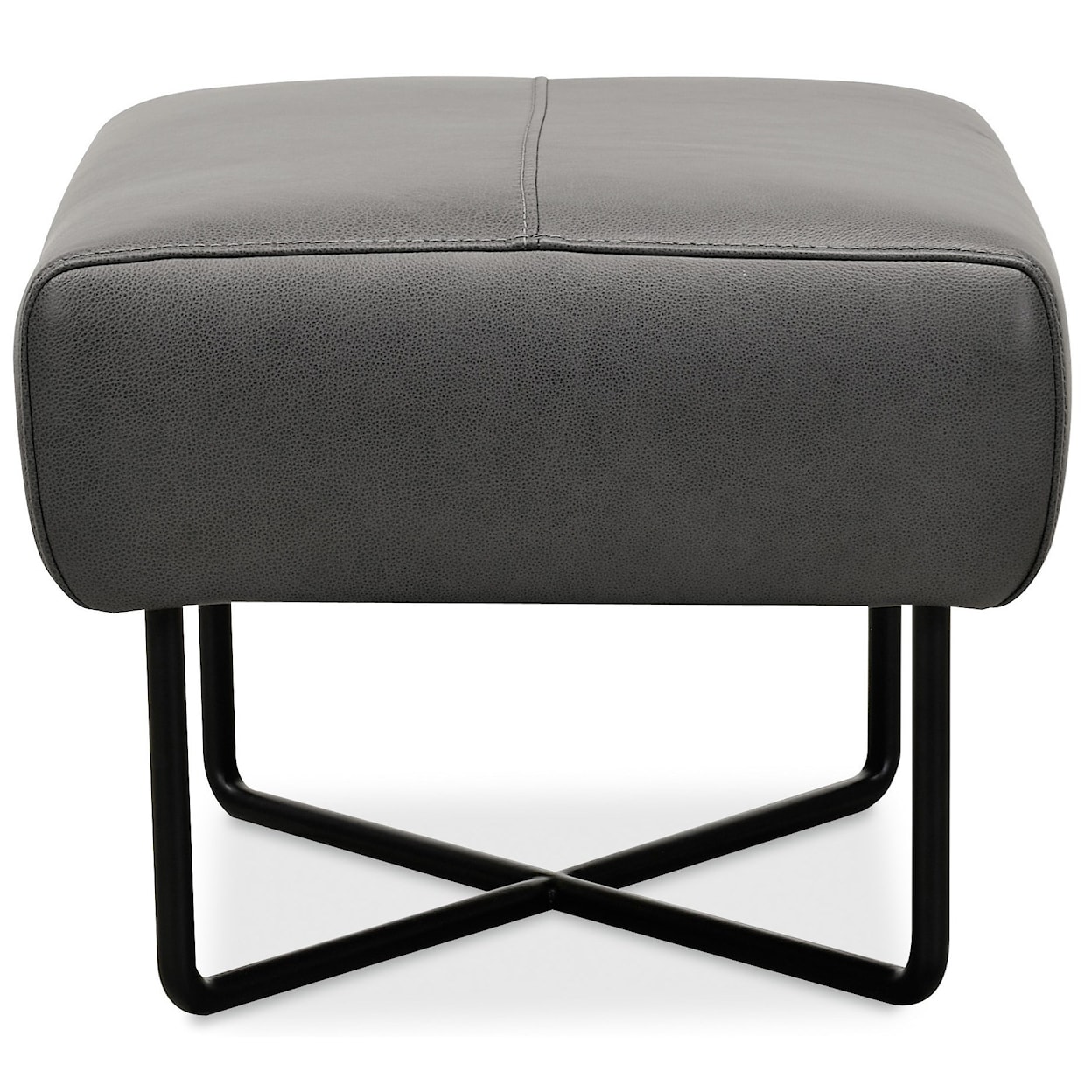 Hooker Furniture Efron Ottoman w/ Black Metal Base