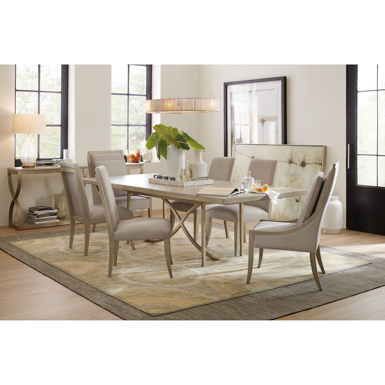 Hooker Furniture Elixir 80in Rectangular Dining Table with 20in Leaf