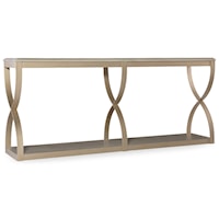 Console Table with Metal Frame