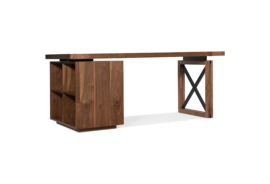 Elon Single Pedestal Desk by Hooker Furniture at Miller Waldrop Furniture and Decor