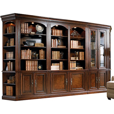 Five-Piece Library Wall Unit