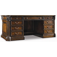 73-Inch Executive Office Desk with 7 Drawers