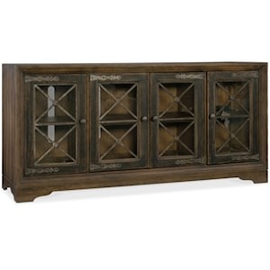 Hooker Furniture Hill Country Pipe Creek Bunching Media Console