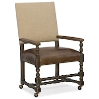 Comfort Castered Game Chair with Leather Seat