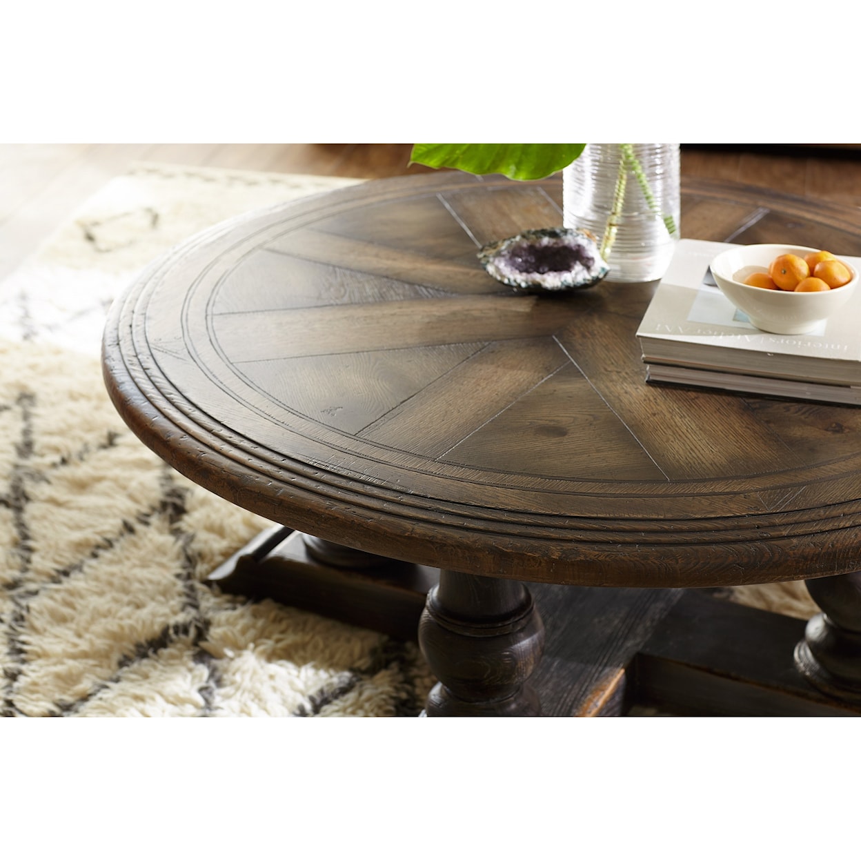 Hooker Furniture Hill Country Medina Round Cocktail Table