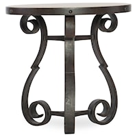 Luckenbauch Metal and Stone End Table