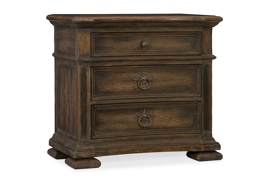 Hill Country Elmendorf Three-Drawer Nightstand by Hooker Furniture at Stoney Creek Furniture 