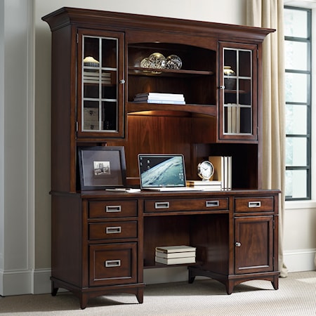 Credenza and Hutch Set