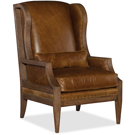 Exposed Wood Club Chair