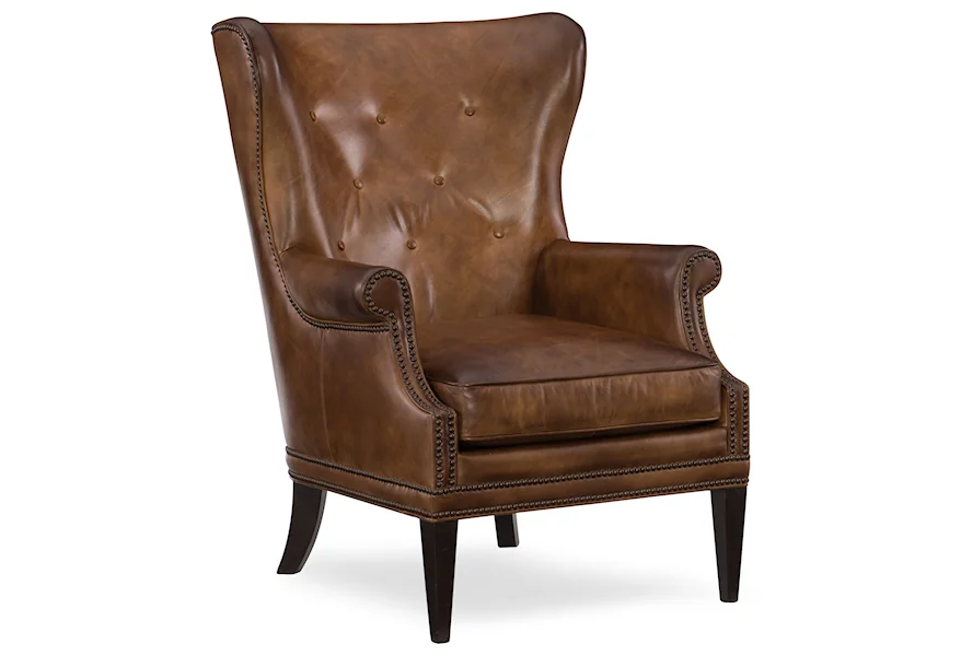 Maya Wing Club Chair by Hooker Furniture at Zak's Home