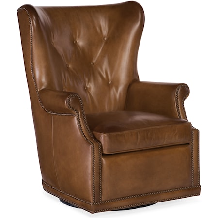 Wing Swivel Club Chair