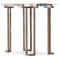 Contemporary Grove End Table with Acrylic Top