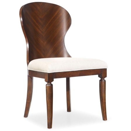 Wood Back Side Chair