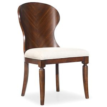 Wood Back Side Chair