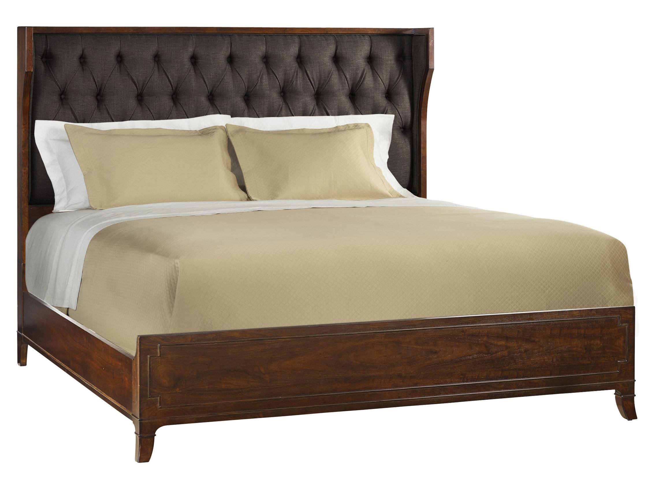 Queen Upholstered Shelter Bed