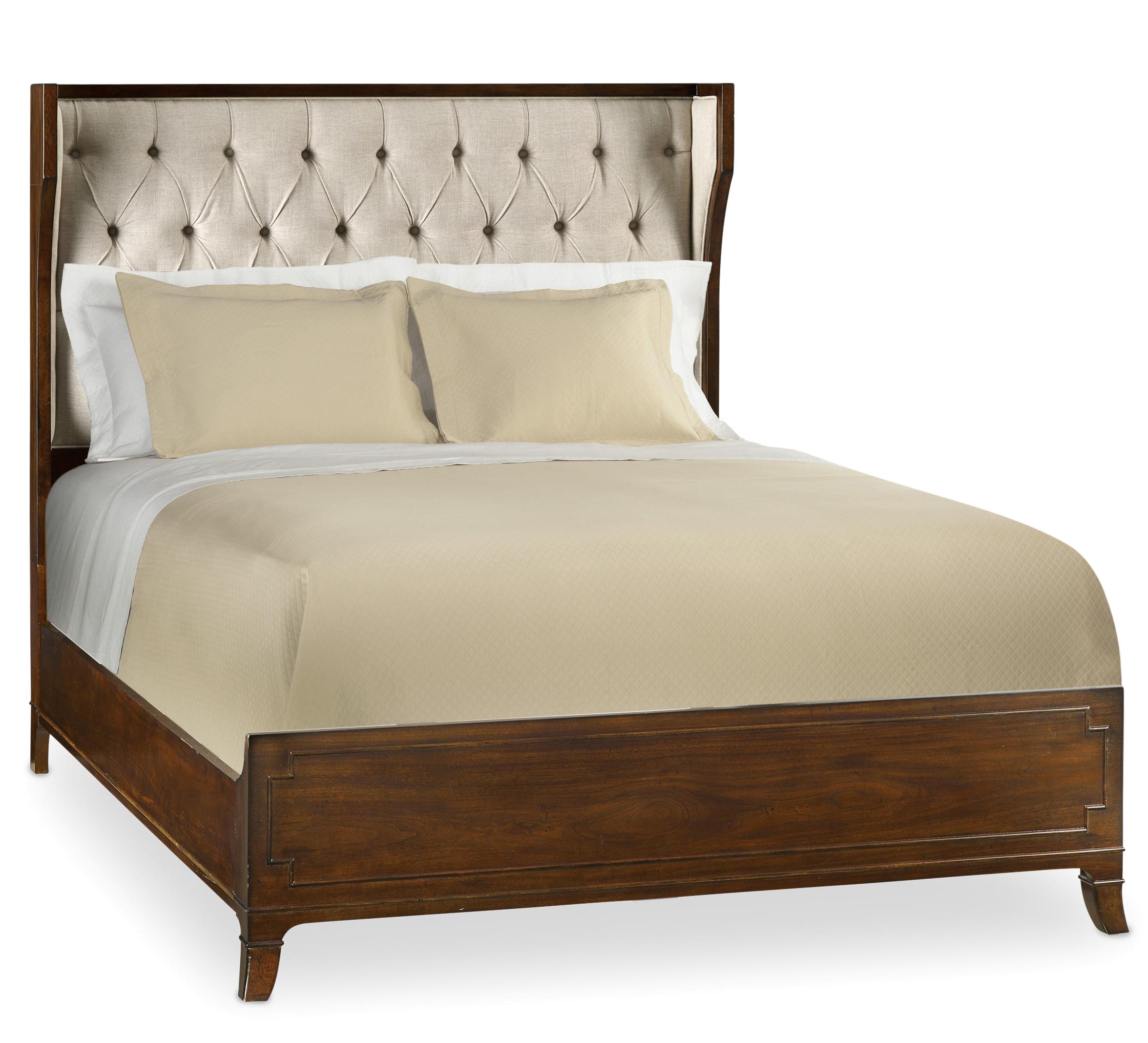 Queen Upholstered Shelter Bed