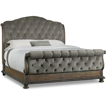 California King Tufted Bed