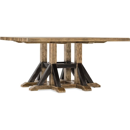 Adjustable Height Square Dining Table