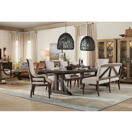 Dining Table and Chair set with Bench