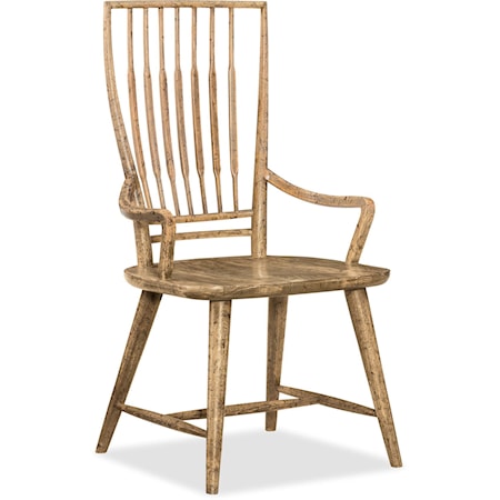 Spindle Back Dining Arm Chair