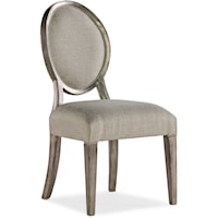 Traditional Romantique Oval Side Chair