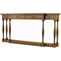 Four Drawer Thin Console Table