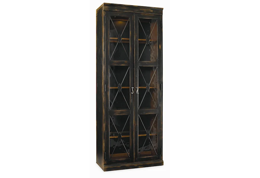 Sanctuary Two Door Thin Display Cabinet by Hooker Furniture at Stoney Creek Furniture 
