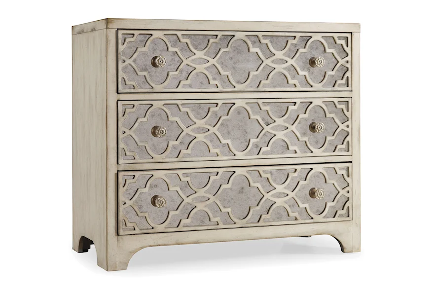 Sanctuary Fretwork Chest - Pearl Essence by Hooker Furniture at Zak's Home